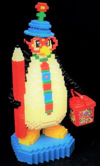 Glued LEGO Penguin Model-1978-1