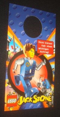 LEGO Jack Stone Door hanger 2002-2