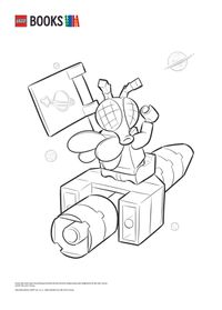 LEGO VIP Colouring Sheet City Space 01